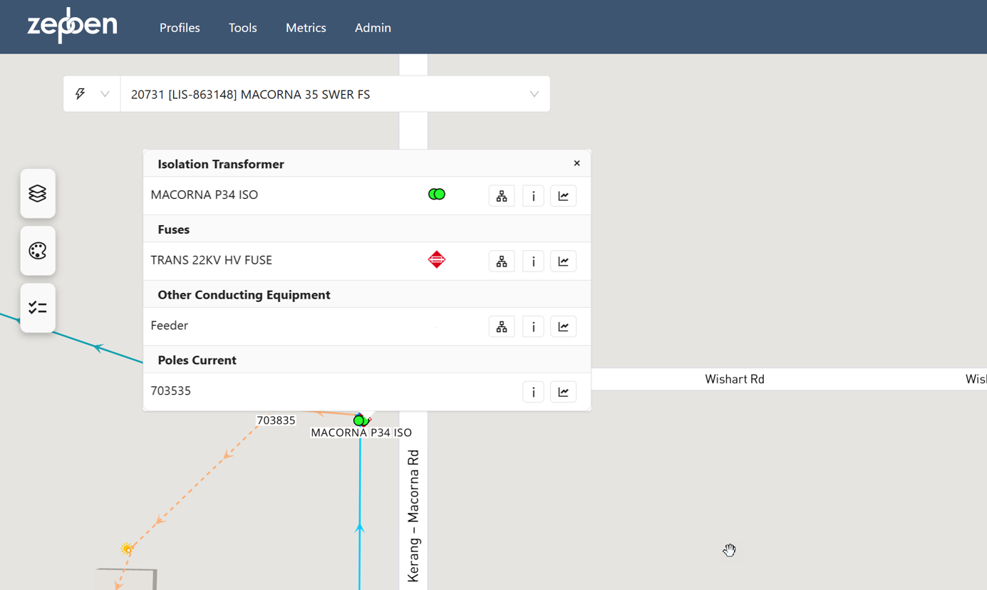 Application landing page