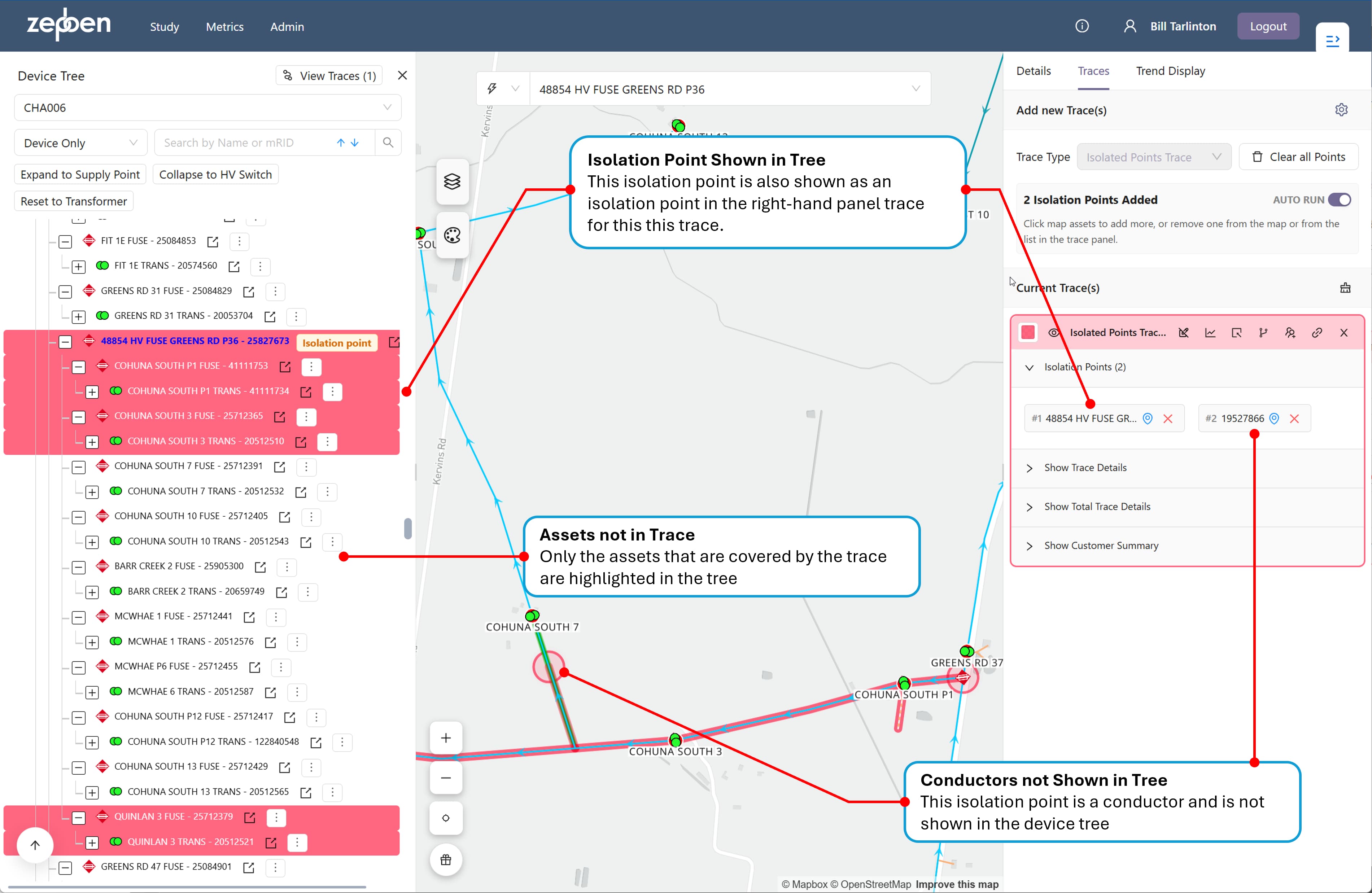 device tree trace