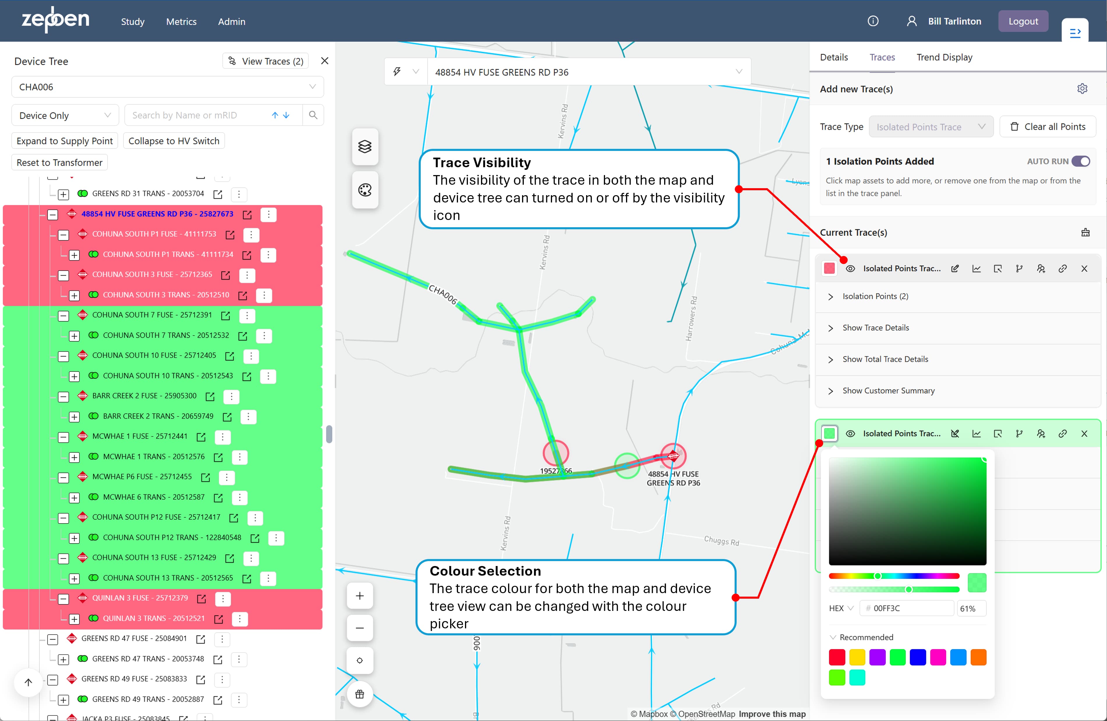 device tree multi trace